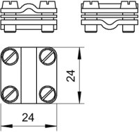 Schellen-Abzweigklemme Leitungen 4-16mm² Typ 470 / 1...