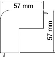 Außeneckhaube reinweiß Typ WDK/HA 30045 / 1...