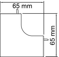 Inneneckhaube reinweiß Typ WDK/HI 40040 / einzeln