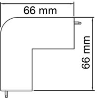 Außeneckhaube reinweiß Typ WDK/HA 40040 / 1...