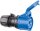 Kupplung IP44, 3-polig, 16 A 230 V, blau/grau