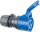 Kupplung IP44, 3-polig, 16 A 230 V, blau/grau