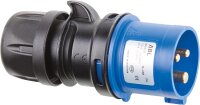 Stecker IP44 3-polig, 16 A 230 V, Steckklemmen