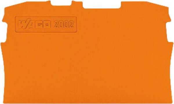 Abschluss- und Zwischenplatte 0,8 mm , orange VPE 25 Stück