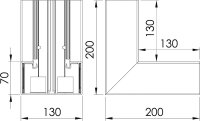 Inneneck reinweiß Typ GK-170130RW / 1 Stk.