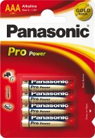 Batterie Panasonic PRO Power LR03 AAA Micro, 1 Pack mit 4...