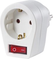 Steckerschalter mit Kontrolllampe, weiß LSV 6492