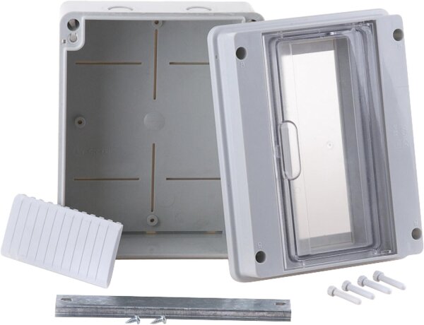 Kleinverteiler Aufputz, 1-reihig, 10 Module