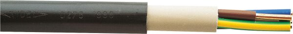 Erdkabel 0,6/1KV NYY-J, 4 x 1,5 RE, sw, Rolle a 100m