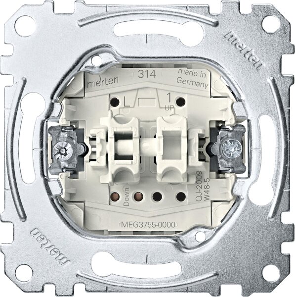 UP-Rolladentaster Merten, 1-polig, 10A, AC 250V, 1 Stück