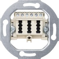 UP-Anschlussdose TAE Merten 3-fach,3x6 NFN, weiß, 1...