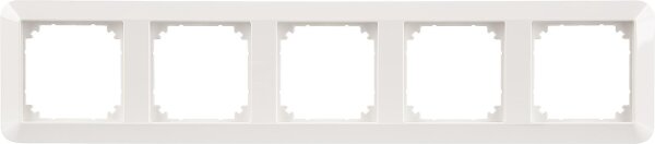 1-M-Rahmen Merten 5-fach,Polarweiß glänzend 1 Stück