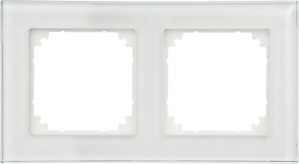 M-Plan, Echtglasrahmen Brillantweiß Merten, 2-fach