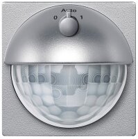 System M, Bewegungsmelder Argus 180 UP Sensor Modul mit Schalter Merten, polarweiß glänzend