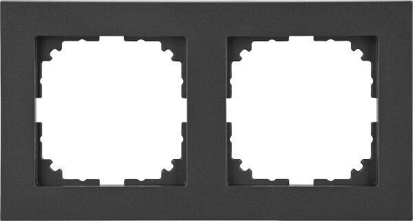 Rahmen Merten M-Pure 2-fach, anthrazit, 1 Stück