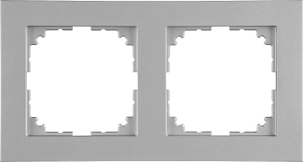 Rahmen Merten M-Pure 2-fach, Aluminium, 1 Stück