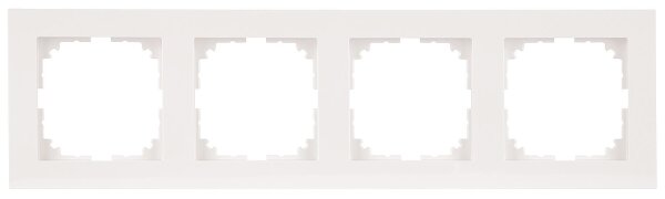 Rahmen Merten M-Pure 4-fach, polarweiß, 1 Stück