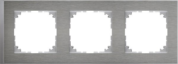M-Pure, Decor Rahmen, 3fach, Edelstahl