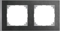 M-Pure, Decor Rahmen, 4fach, Schiefer/aluminium