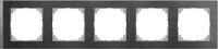 M-Pure, Decor Rahmen, 5fach, Schiefer/aluminium