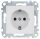 Schuko-Steckdose Merten System M, aktivweiß glänzend, 1 Stück