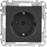 Schuko-Steckdose Merten System M, anthrazit, 1 Stück