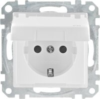 Schuko-Steckdose Merten mit Klappd., System M, IP44,...