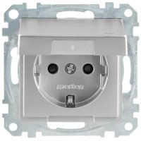 Schuko-Steckdose Merten  mit Klappd., System...