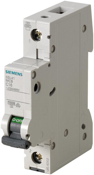 Leitungsschutzschalter Siemens, 10KA, 1-polig, C16A, 5SL4116-7