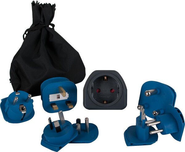 Reisestecker-Set 7-teilig