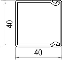 Wand- und Deckenkanal LFK15015W 15x15x2000mm, weiß VPE=54 Stück (108 m)