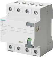 FI-Schutzschalter Siemens, 4-polig, Typ A, 63A, 30mA,...