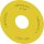 Unterlegschild rund,für Not-Halt- Pilzdrucktaster, gelb 3SU1900-0BC31-0NB0