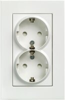 Schuko Doppelsteckdose Siemens mit erhöhtem...