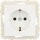 Schuko-Steckdose,m. Steckklemmen Polarweiss, Unterputz