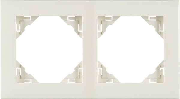 Rahmen Base, 2-fach, Altweiss