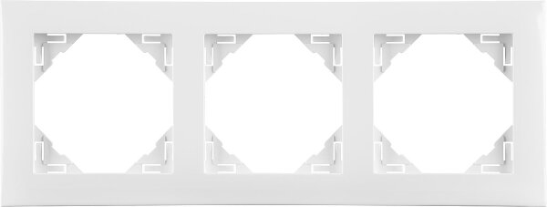Rahmen Base, 3-fach, Polarweiss