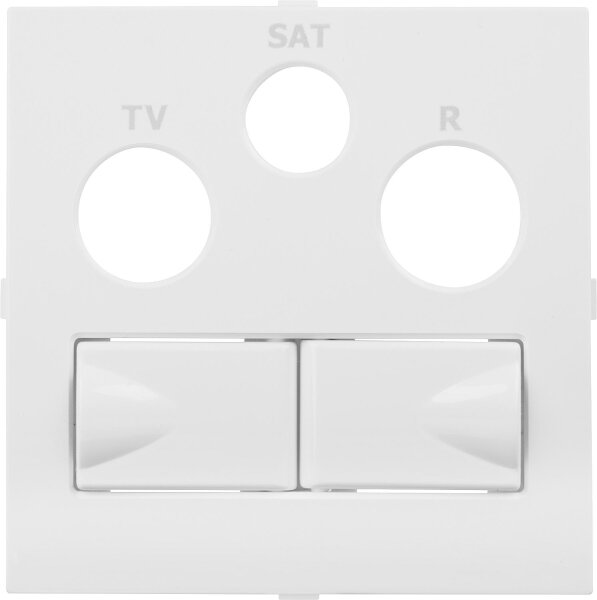 FARO Zentralstück für Multimedia-Dose 701309, Polarweiss