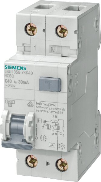 FI/LS-Schalter Siemens, 6KA, Typ A, B13A, 30mA, 5SU1356-6KK13