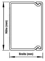 Wand-/Deckenkanal WDK 60110 Länge 2000mm, reinweiß, VPE = 16 Meter