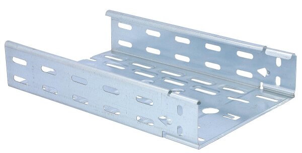 Kabelrinne 0,6x300x0,75x2000mm gelocht,verz.,SF integr.Verbind. VPE = 4 Stück