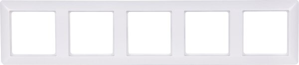 Abdeckrahmen Jung AS 585 WW 5-fach, Alpinweiß