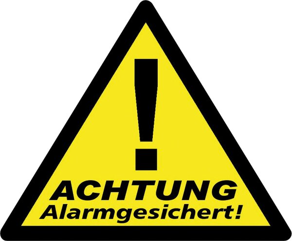 Aufkleber Videoüberwachung WAK-A, 70x85mm VPE=3 Stück