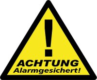 Aufkleber Videoüberwachung WAK-A, 70x85mm VPE=3...