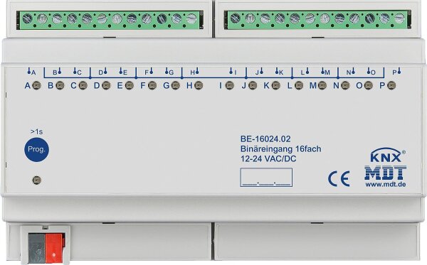 Reiheneinbaugerät MDT 16-fach Binäreingang Eingang 24V AC/DC