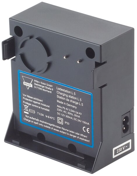 Ladestation L5 ohne Notlichtfunktion, schwarz