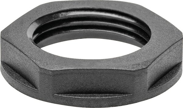 LNPB/M25 Typ LNP, Gewinde: M25, Gegenmutter in schwarz  VPE 10