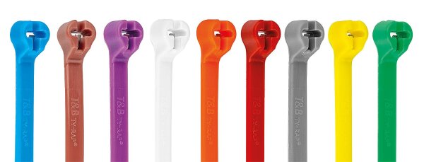 TY24M-1 Ty-Rap Stahlnasenkabelbinder, Standard, 140x3,6mm, 180N, br  VPE 1000