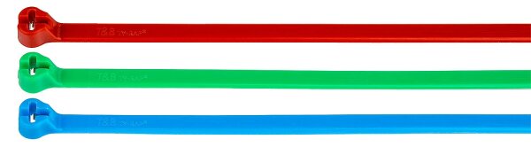 TYB25M-2 Ty-Rap Stahlnasenkabelbinder, Standard, 186x4,8mm, 220N, rt  VPE 1000
