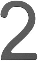 Hausnummernschild klein "/" anthrazit, Edelstahl